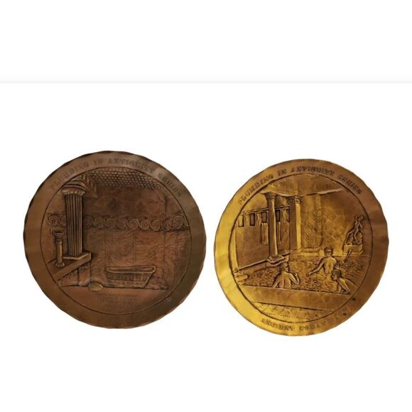 Wendell August Forge Bronze Roma Bath Plates - Picture 1 of 10